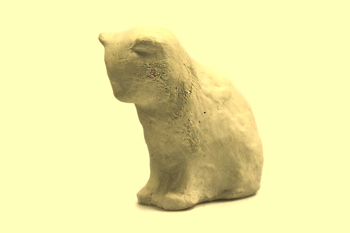 Junge Katze, sitzend – Meer aanzichten 1