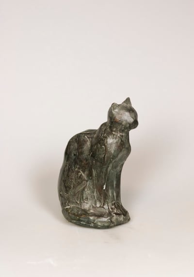 Sitzende Katze